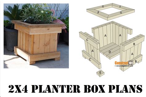 steel planter box detail|2x4 planter box plans.